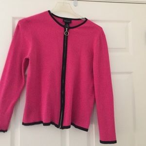 Lane Bryan pink sweater  and zip up