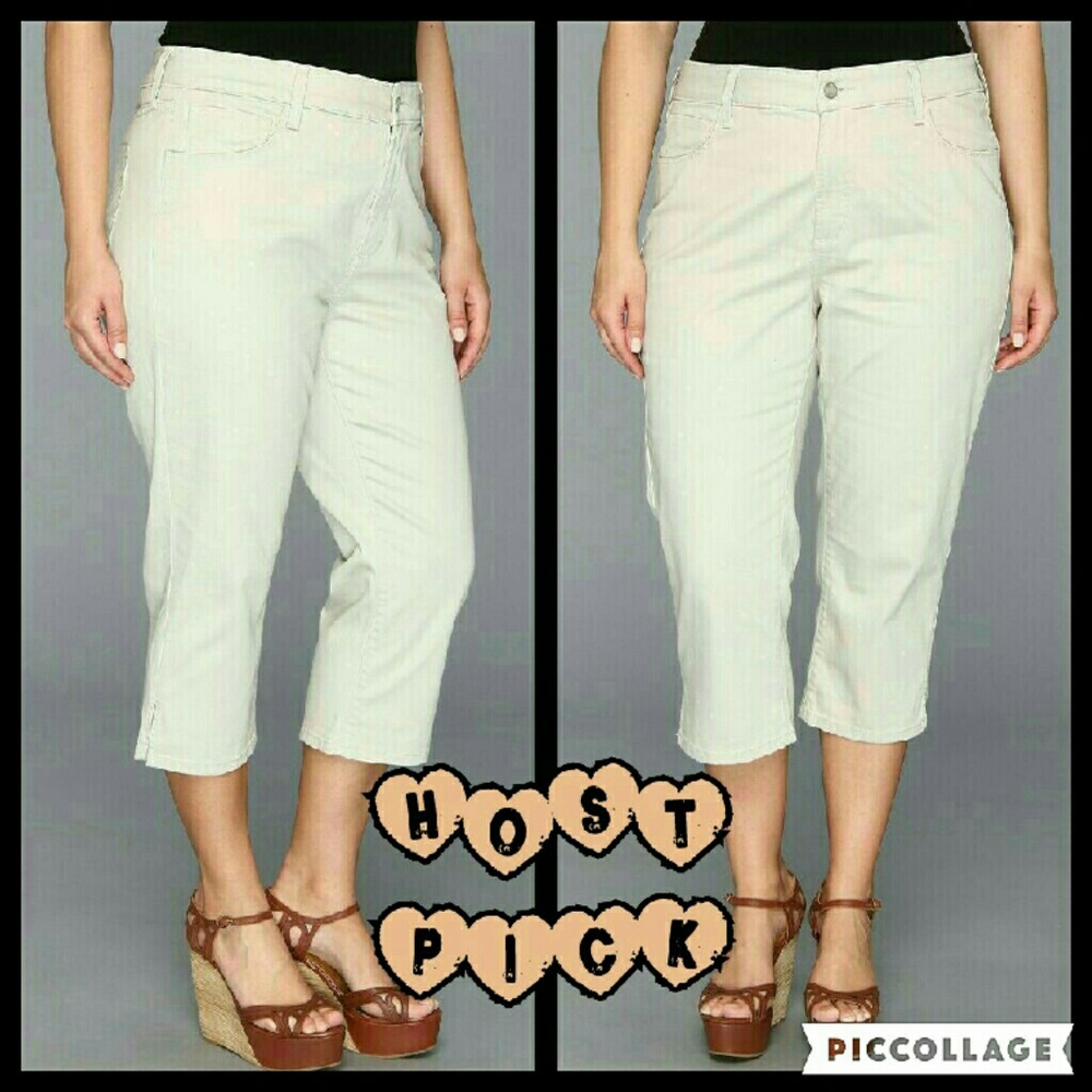 Not Your Daughter's Jeans NYDJ Bella Crop in Clay - Picture 1 of 4