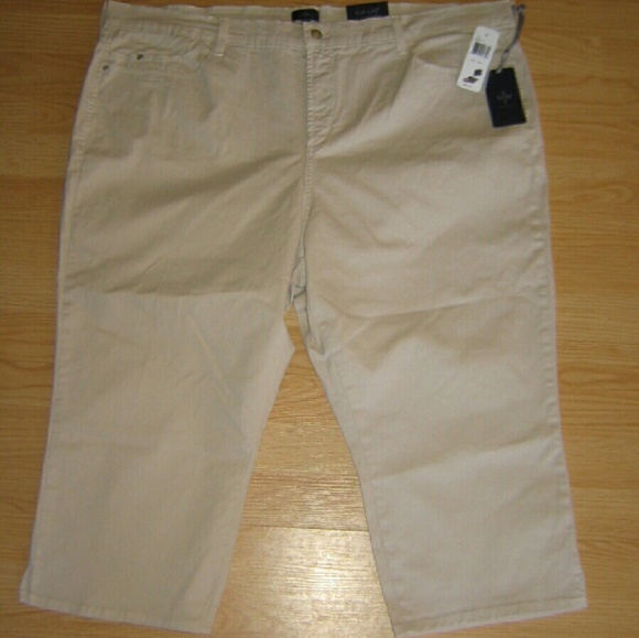 Not Your Daughter's Jeans NYDJ Bella Crop in Clay - Picture 2 of 4