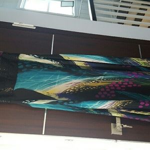Long printed dress