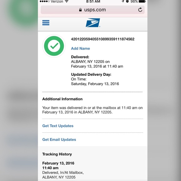 Tracking proof - Picture 2 of 4