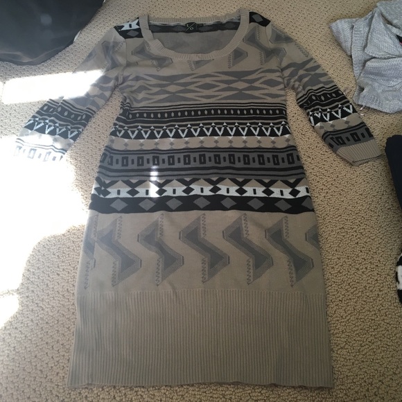 Long sleeve sweater dress