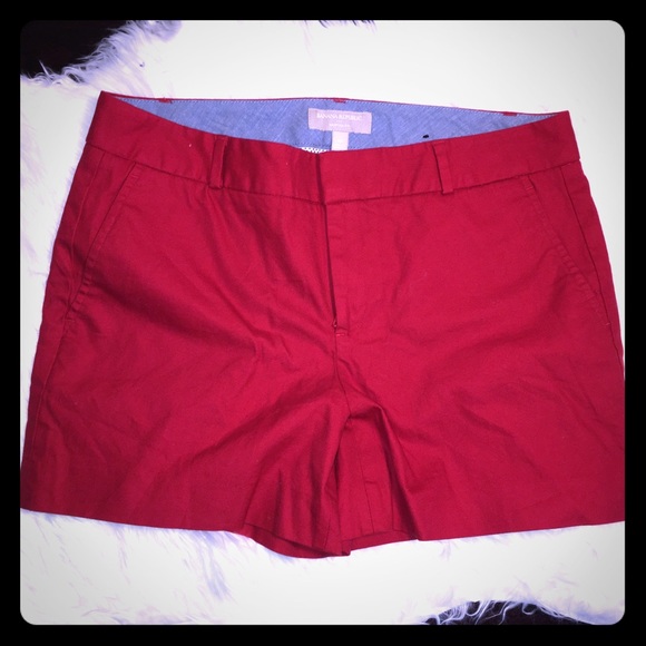 Red Hampton Fit Banana Republic Shorts