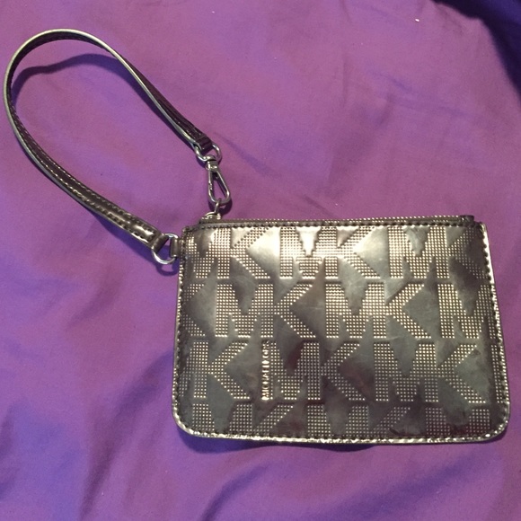 Metallic Michael Kors wristlet