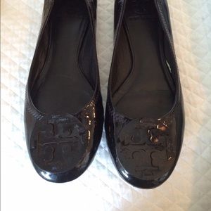 Tory Burch Patent Reva Ballet Flat Size 8.5