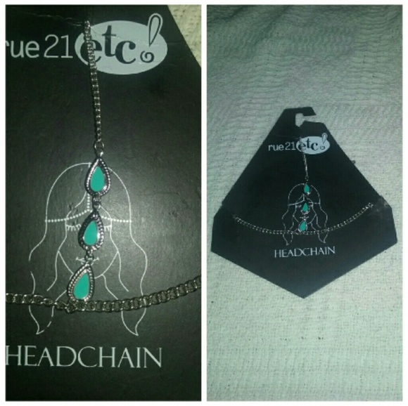 Rue 21 teal vintage headchain
