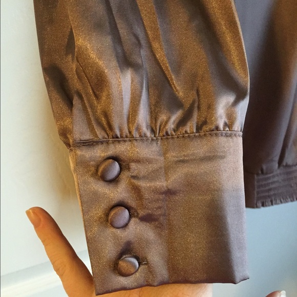 Limited bronze shiny blouse - Picture 2 of 4
