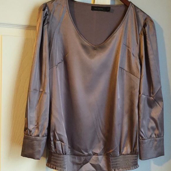 Limited bronze shiny blouse - Picture 4 of 4