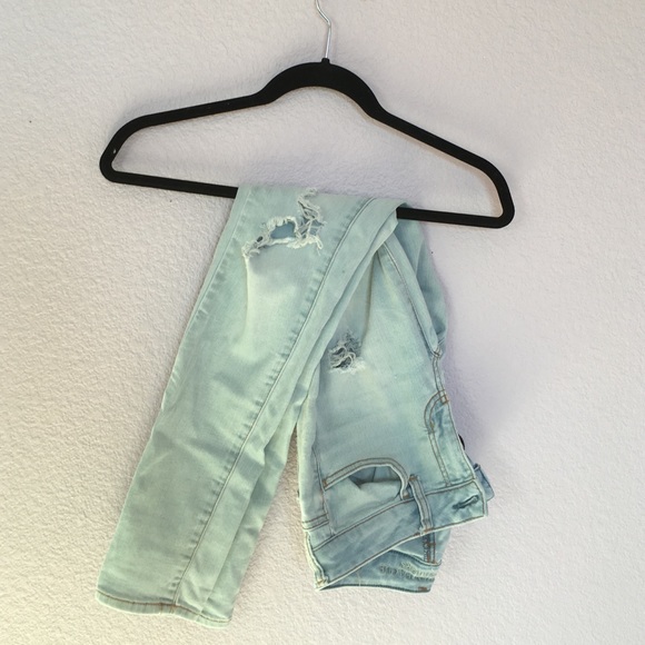 Super stretch jegging ripped skinny jeans