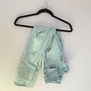 Super stretch jegging ripped skinny jeans