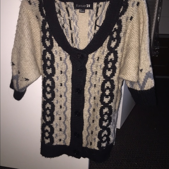 Button Up Forever 21 Sweater - Picture 1 of 2
