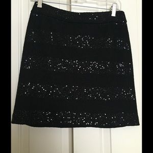 Loft sparkly skirt. So cute on.
