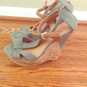 Open toe wedges