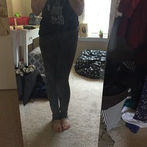 skinny dark wash grey jeans