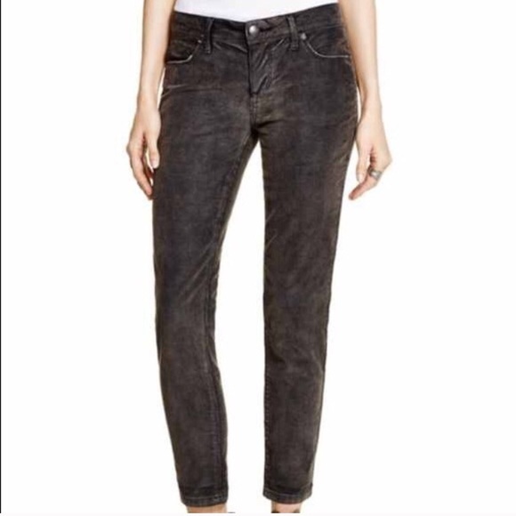 Free People Black Corduroy Pants