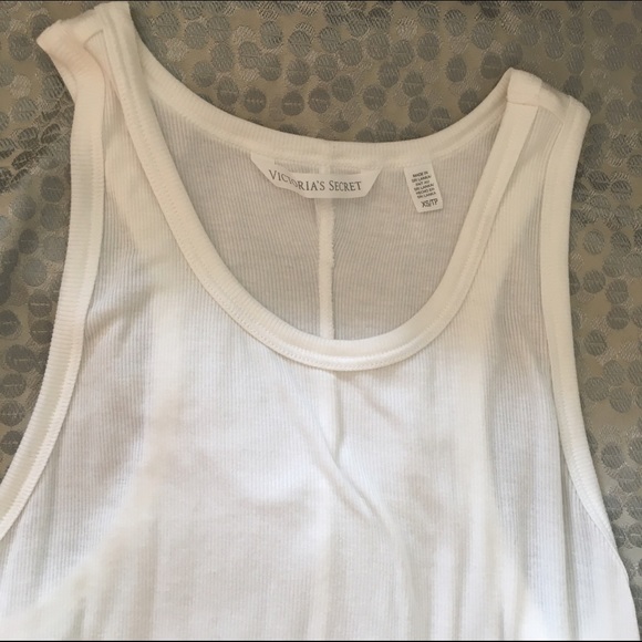 NEW 💋Victoria's Secret Modal White Tank Dress💋 - Picture 3 of 4