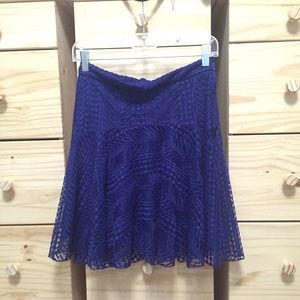 NWOT H&M Lace Overlay Skater Skirt