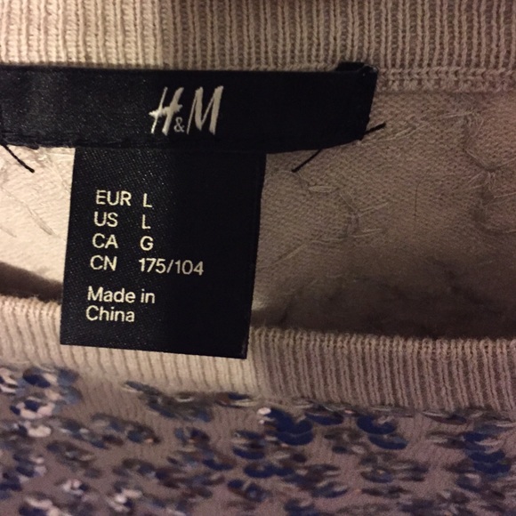 H&M Creme sweater with jewels - Picture 2 of 3