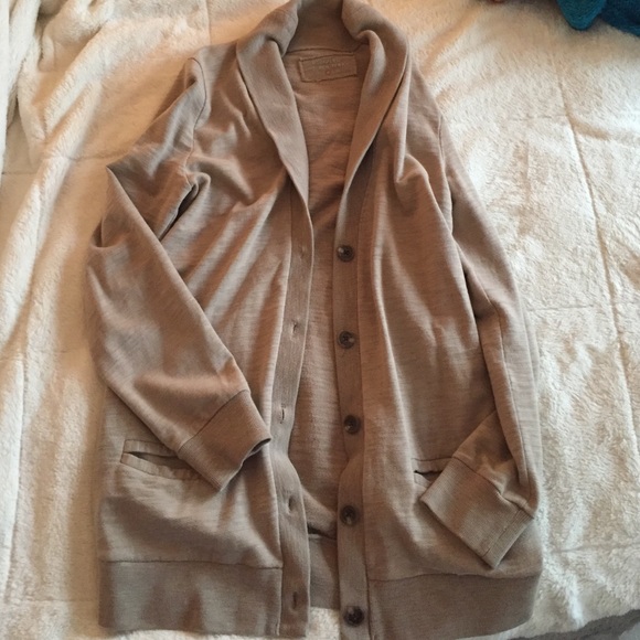 J CREW French terry cardigan