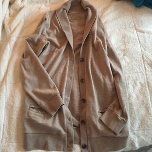 J CREW French terry cardigan