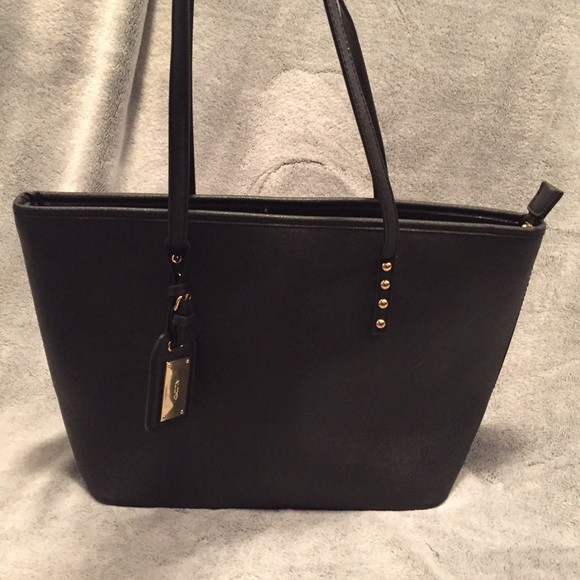 ALDO Black Leather Tote