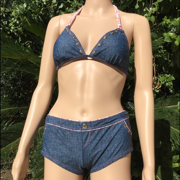 Gossip Girl Other - Swimsuit w Denim Look. Pristine condition.