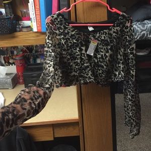 Cheetah crop top