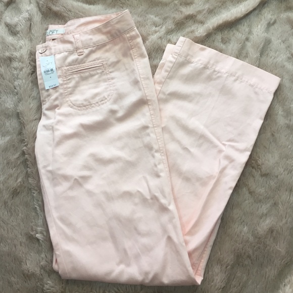 LOFT size 4 pale pink wide leg pants