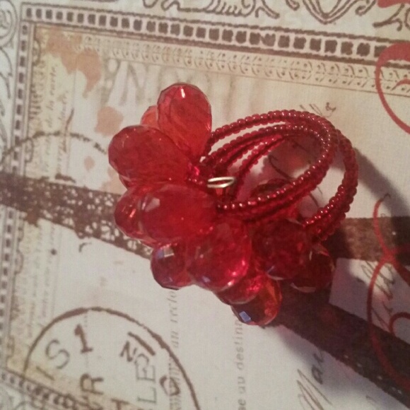 Bead red ring - Picture 2 of 2