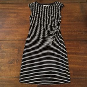 LOFT black and white striped dress. Size XXSP