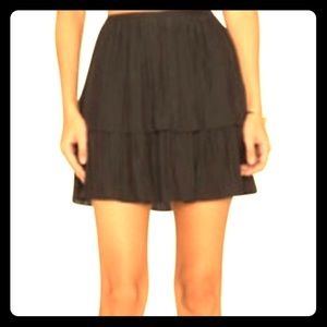 Ramy Brook double layer black skirt.
