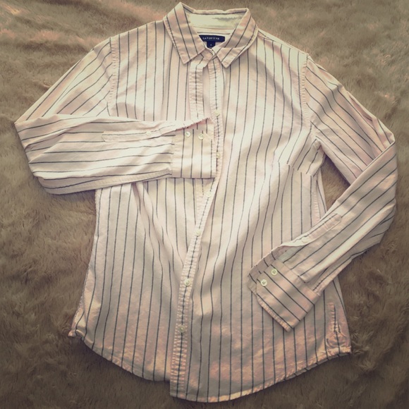 Lands' End size 4 pink button-up blouse - Picture 1 of 4