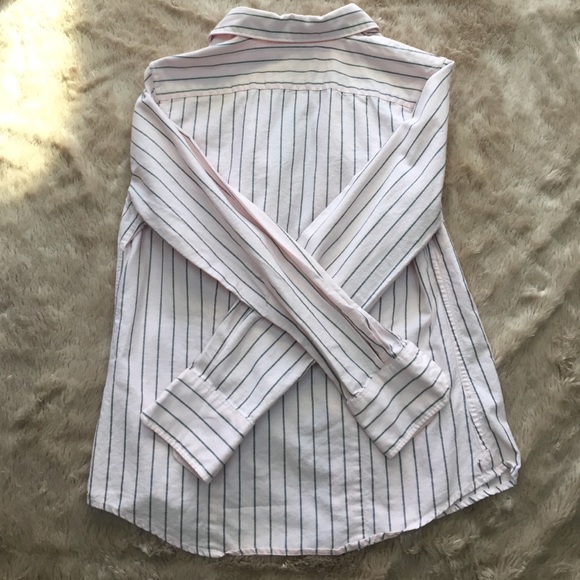 Lands' End size 4 pink button-up blouse - Picture 3 of 4