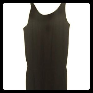 Theory wide leg silk jumpsuit