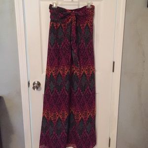 multi color maxi dress