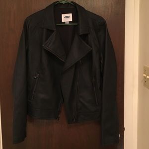 Faux leather jacket