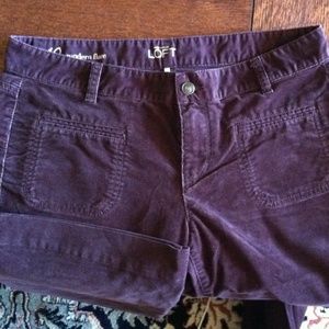 Ann Taylor Loft Modern Flare corduroy jeans