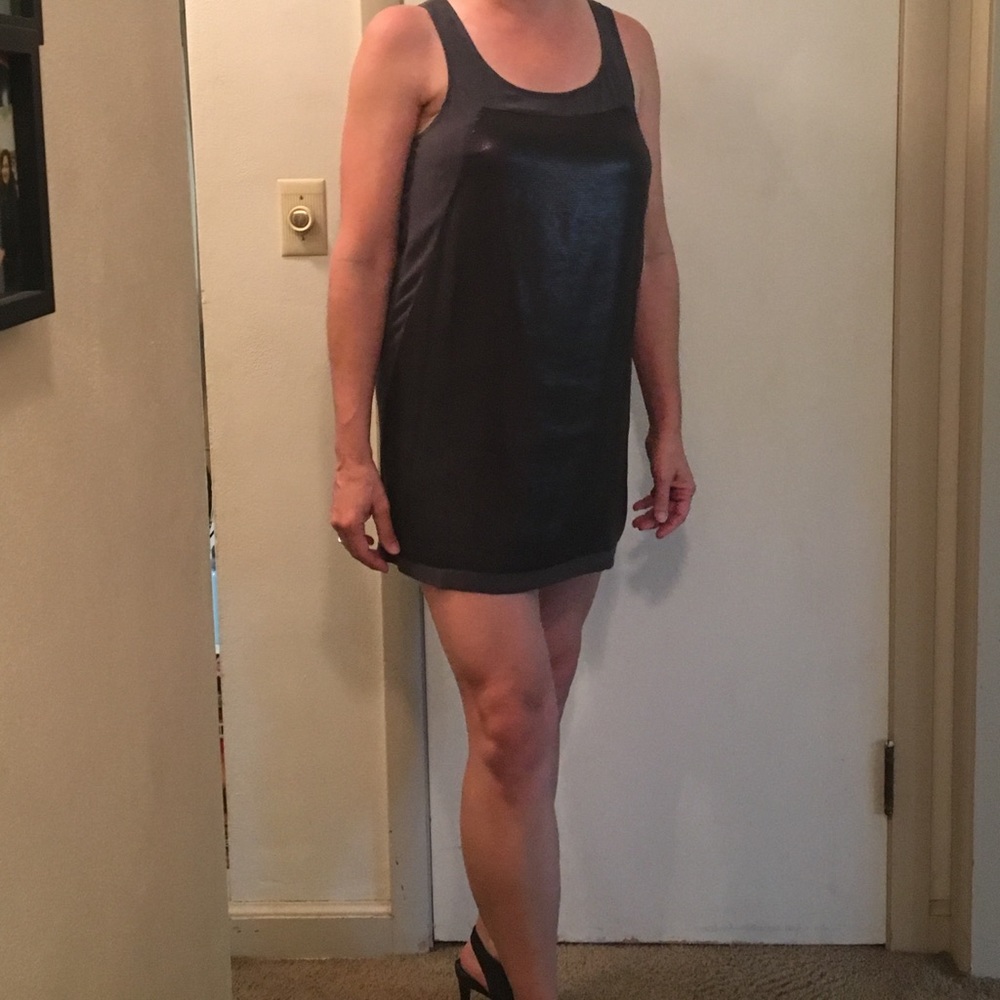 Charcoal tank dress