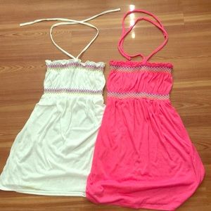 Two Strapless Swimsuit Coverups