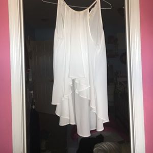 chiffon white top