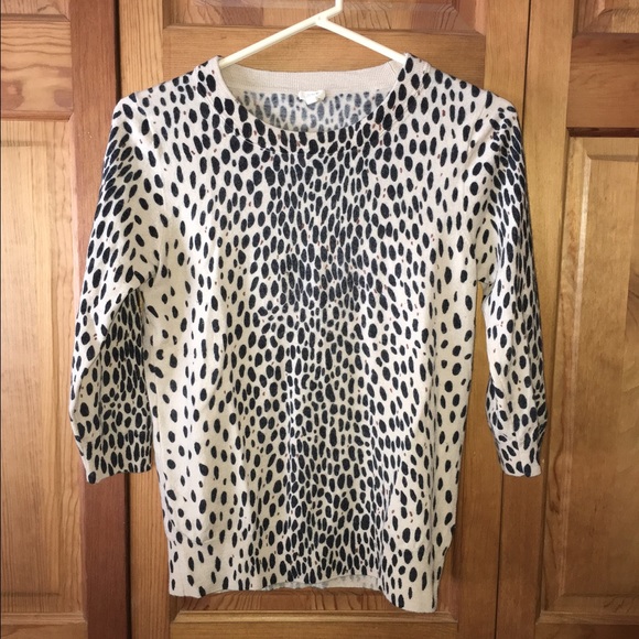 J. Crew Sweaters - J.Crew leopard print sweater