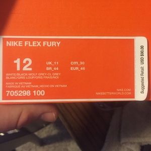 Nike flex fury. Men's size 12. Brand new in box$45