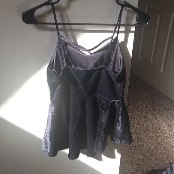 Fit and flare velvet tank top - Picture 3 of 3