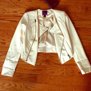 Vegan leather motorcycle jacket. NWOT