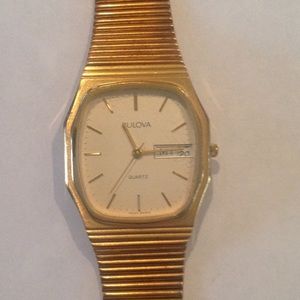 Bulova men's gold watch