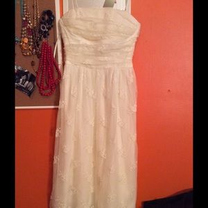 Lace knee length dress