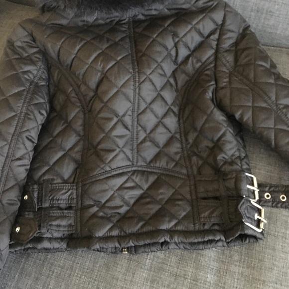 Crop jacket with faux fur - Picture 3 of 3