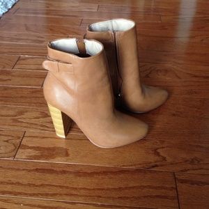 Just fab cognac booties