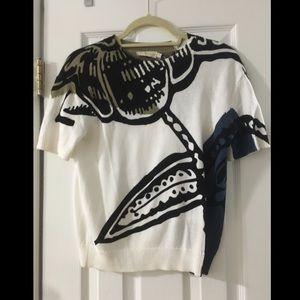 Tory Burch short sleeve sweater
