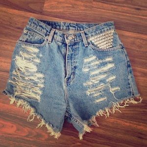 High waisted shorts